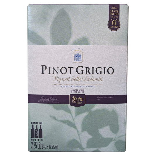 Sainsbury's Pinot Grigio Bib, Taste the Difference 225cl All white wine Sainsburys   