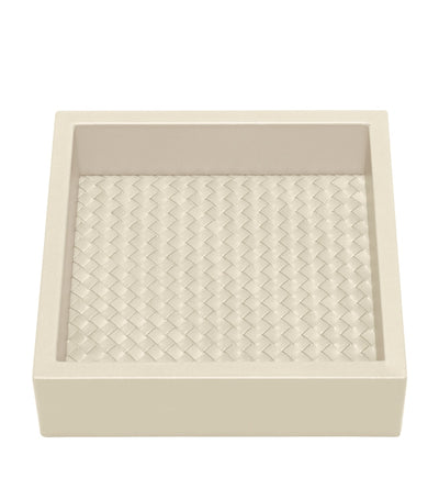 Harrods Riviere Woven Leather Tray- Buy online at McGrocer