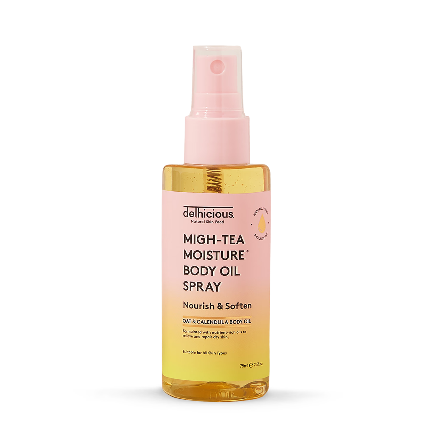 Delhicious Migh-Tea moisture barrier repair body oil (British brand)