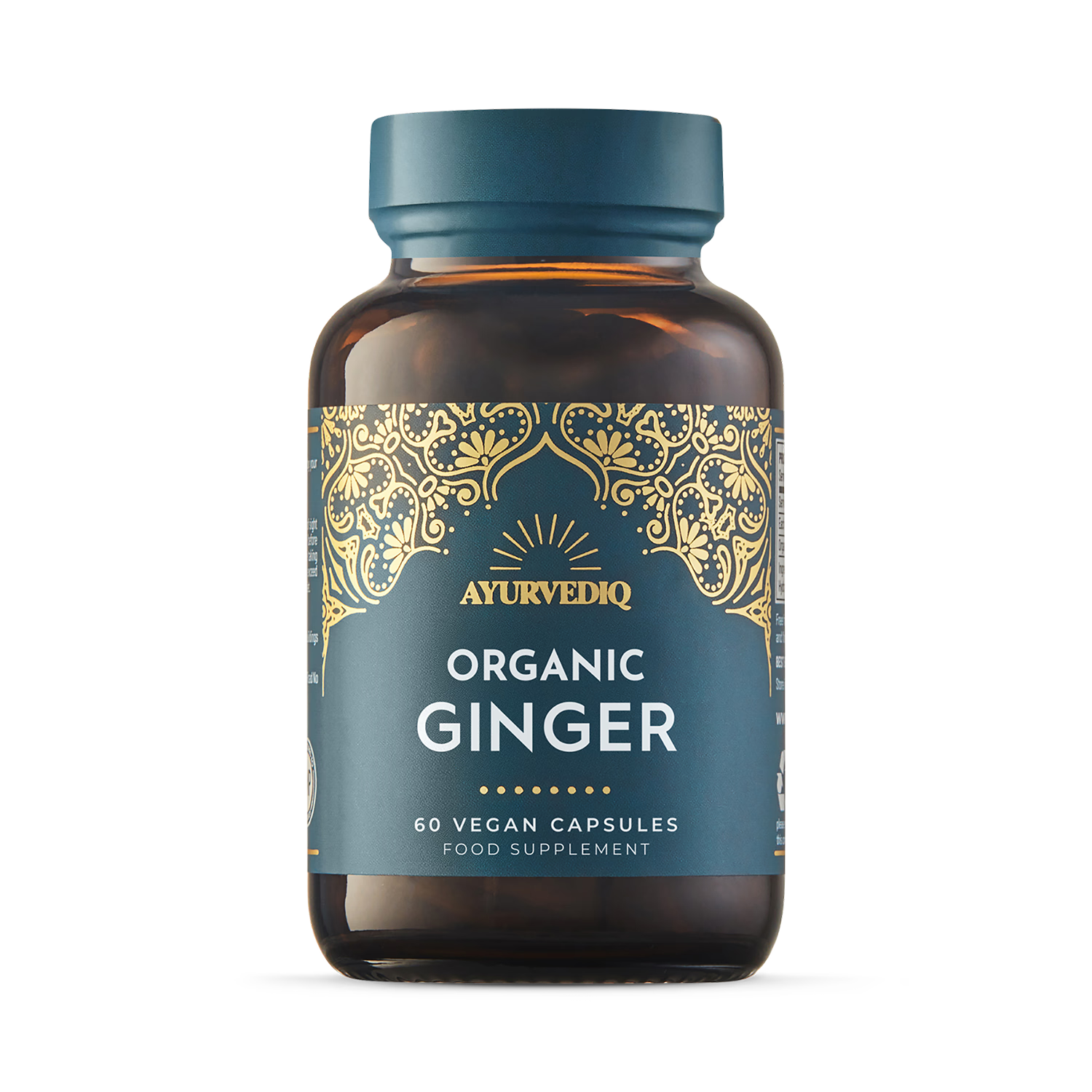 Ayurvediq organic ginger capsules 60 count (British brand)
