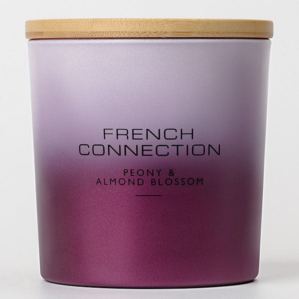 French Connection candle Ombre Peony & Almond Blossom 331g, UK version