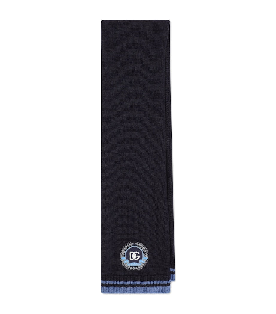 Dolce & Gabbana kids logo scarf virgin wool (British brand)