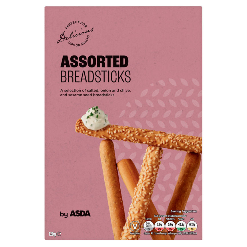 ASDA Assorted Bread Sticks 120g