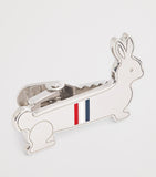 Thom Browne sterling silver rabbit tie bar - British product