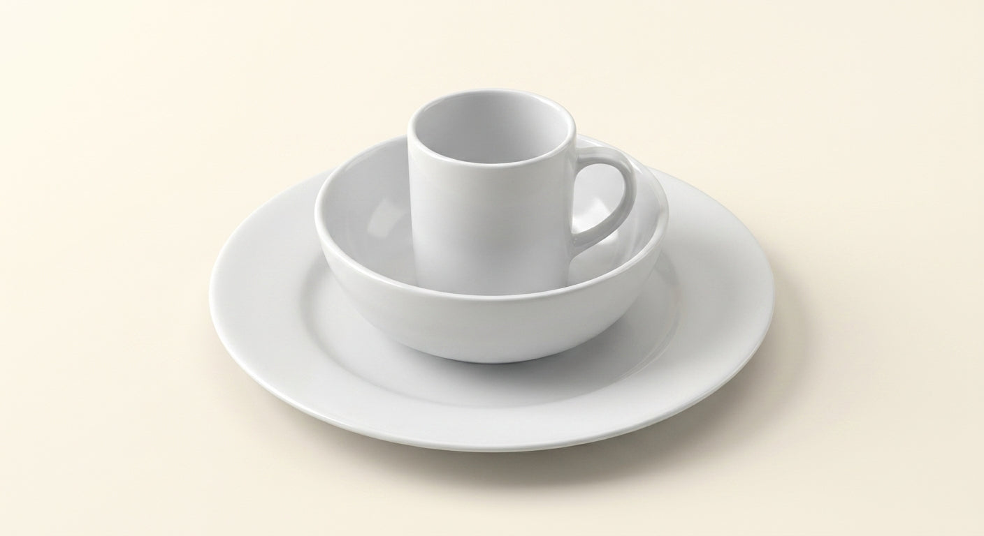 Cartier Baby Panthère porcelain crockery set 3-piece (British brand)