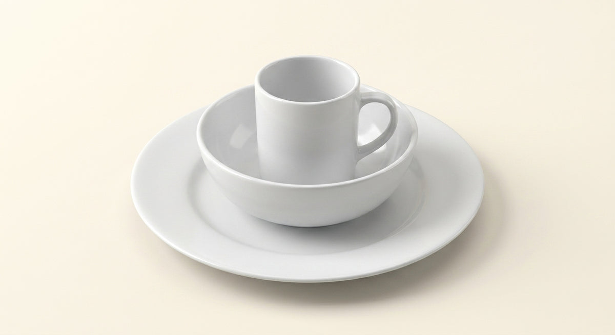 Cartier Baby Panthère porcelain crockery set 3-piece (British brand)