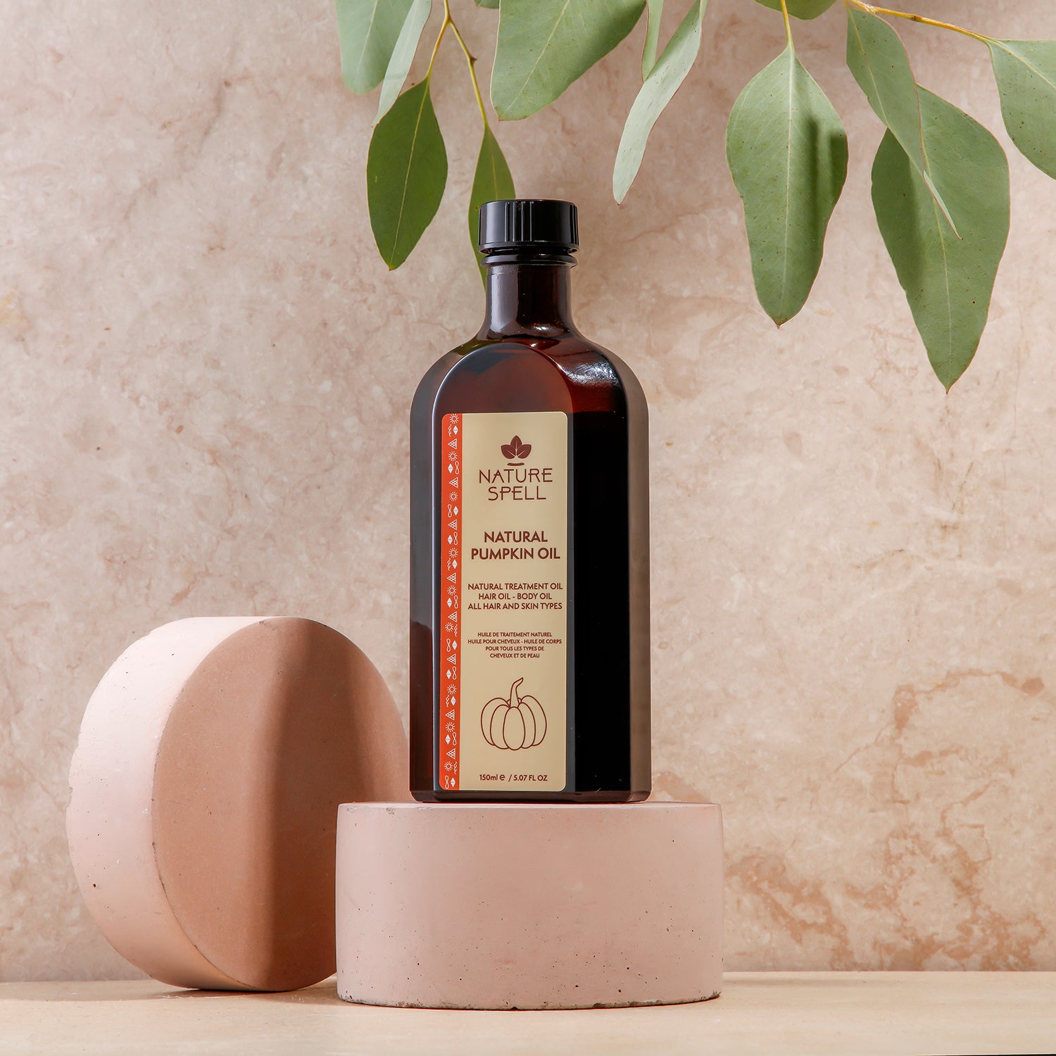 Nature Spell pumpkin hair oil 150ml, imported from the UK