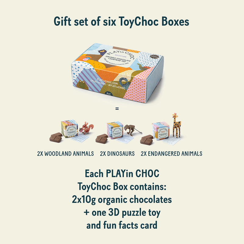 PLAYin CHOC ToyChoc box selection gift set (British brand)