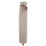Aroma Home cream faux fur hot water bottle 2L, imported from the UK