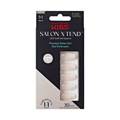 DNR Salon X-Tend Nails Words Artificial Nail Kit 30 Pieces 5ML Adhesive