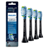 Philips Sonicare Premium Plaque Defence BrushSync Enabled Replacement Brush Heads - 4pk Black HX9044/33 Dental Boots   