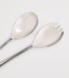 Harrods polished stainless steel salad servers, UK version