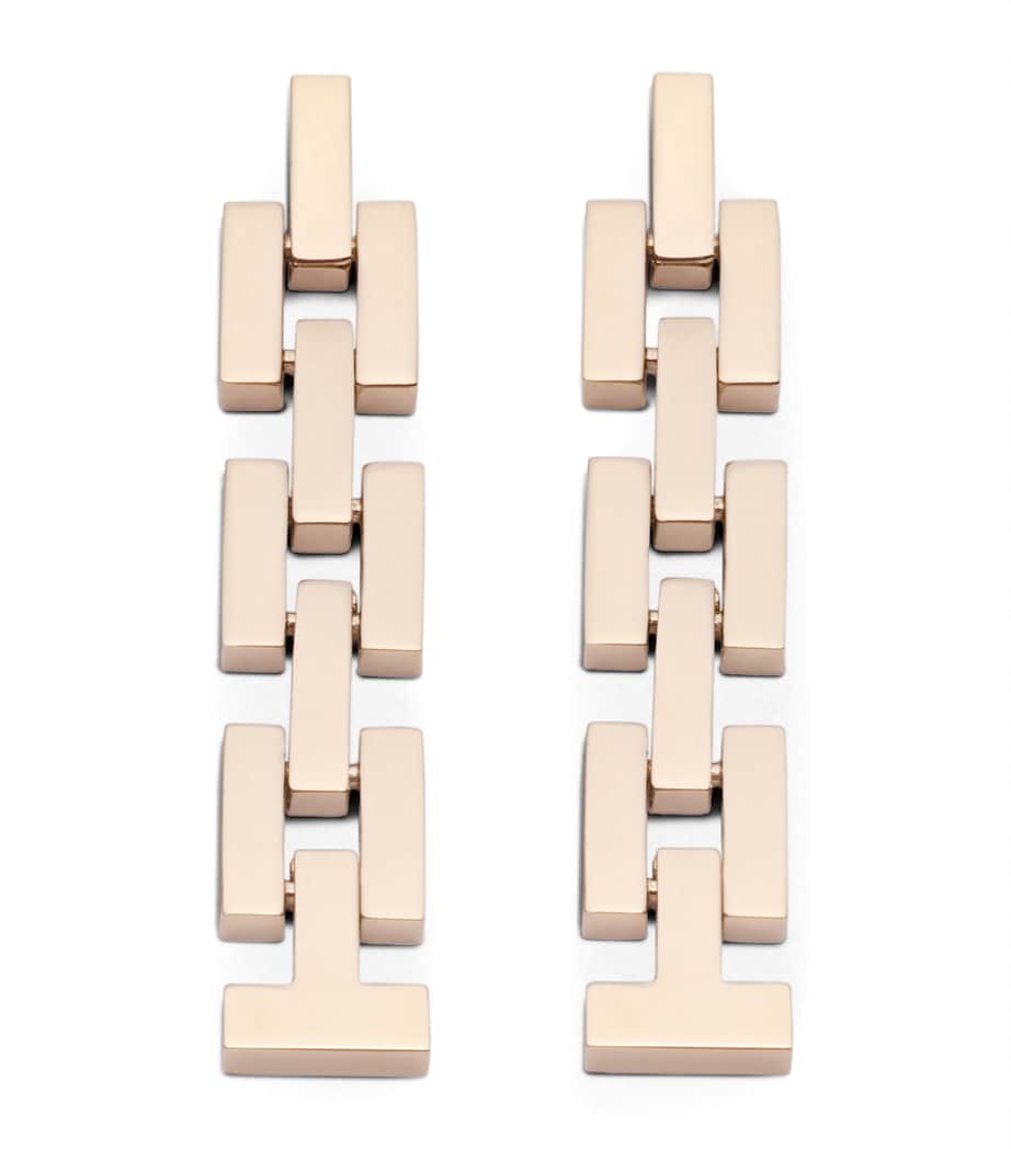 TOM FORD Links earrings brass hardware design 7cm (British brand)