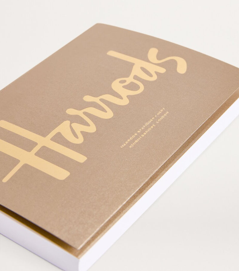 Carnet A6 Harrods avec couverture à logo, version UK