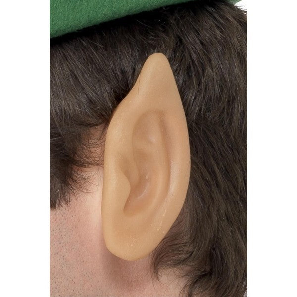Smiffys soft vinyl pointed elf ears flesh tone (British brand)