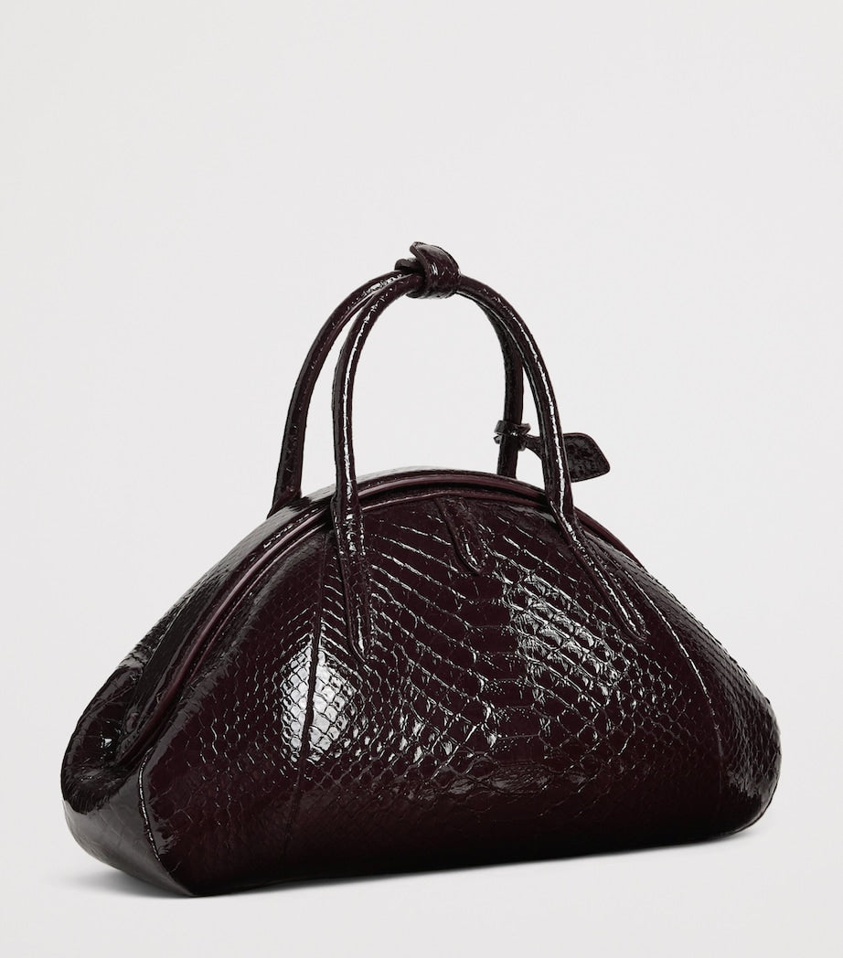 Alaïa small snakeskin top-handle purse, Italian luxury - British product
