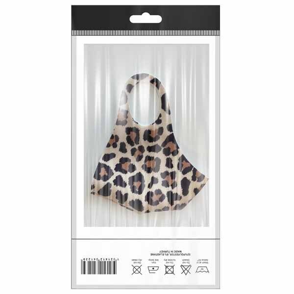 Adult Fabric Face Covering Leopard