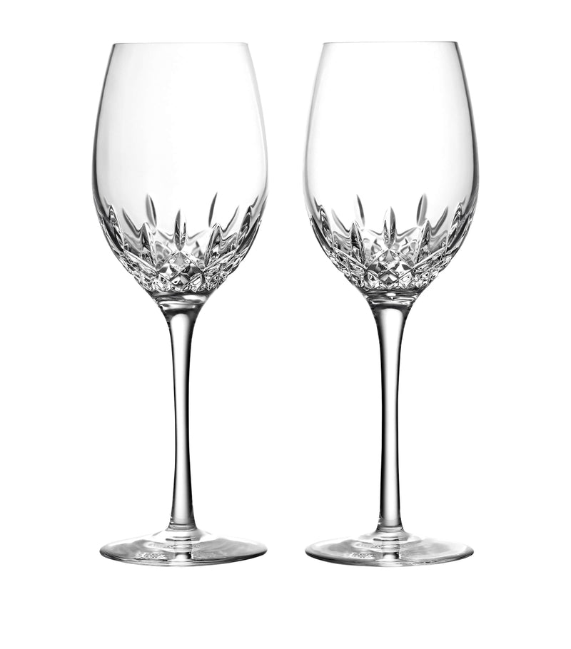 Waterford Lismore Essence white wine glasses 475ml (British brand)
