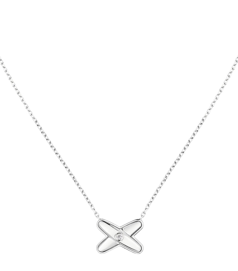 Chaumet white gold and diamond pendant necklace, imported from the UK