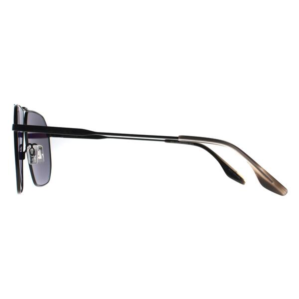 Quiksilver QS3009 matte black blue mirrored polarised sunglasses (British brand)