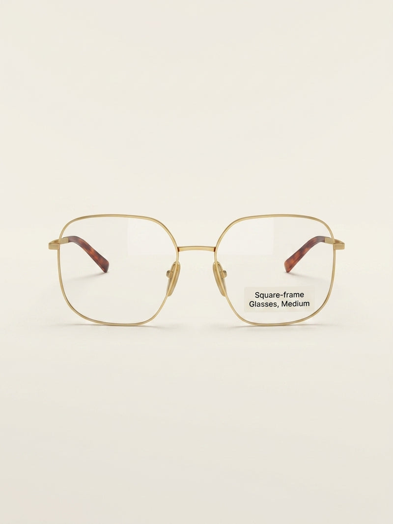 Prada square-frame metal optical glasses PR A59V - British product