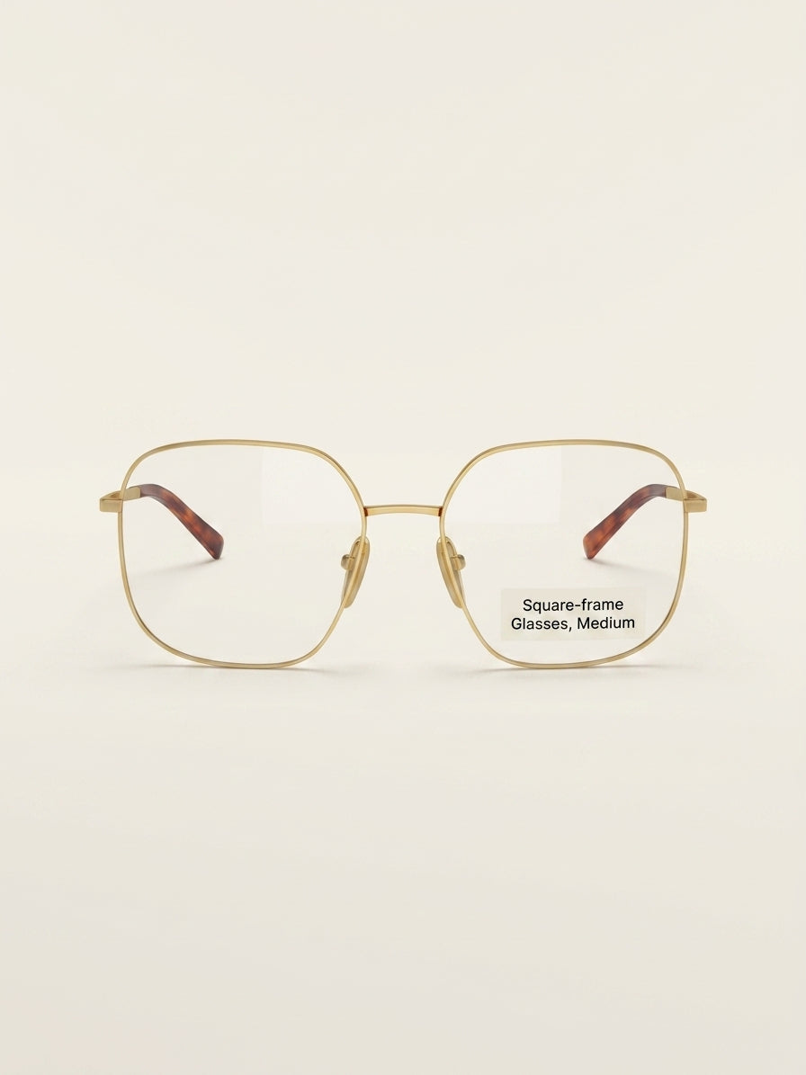Prada square-frame metal optical glasses PR A59V - British product