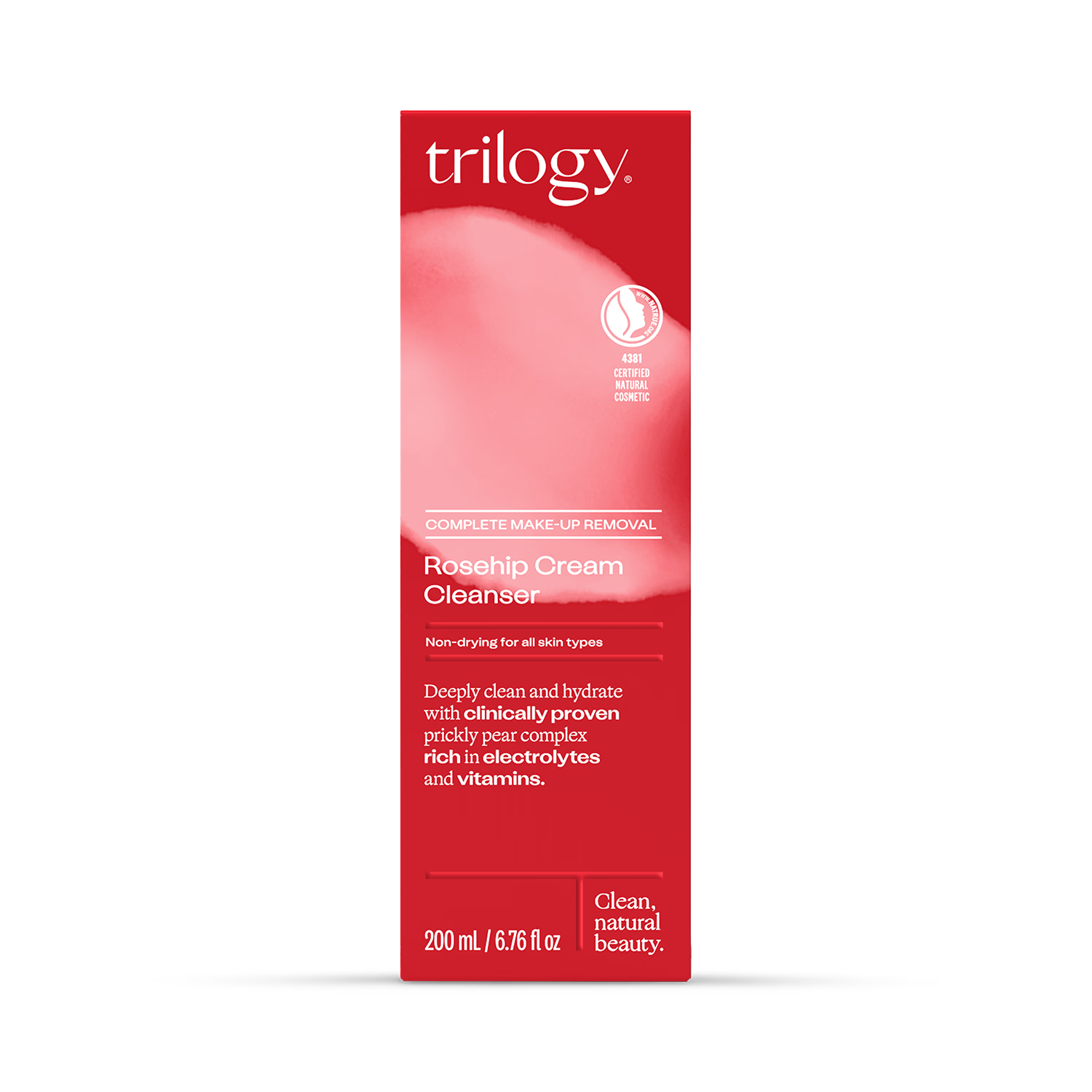 Natural Creamy Face and Eye Makeup Remover 200ml