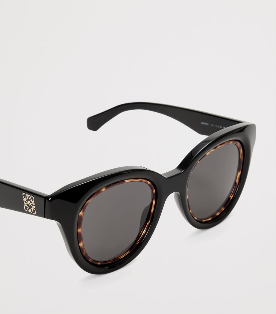 LOEWE Mini Anagram Butterfly sunglasses with gold tone temples, UK version