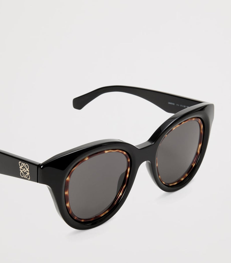 LOEWE Mini Anagram Butterfly sunglasses with gold tone temples, UK version