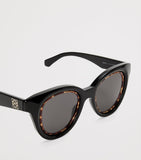 LOEWE Mini Anagram Butterfly sunglasses with gold tone temples, UK version