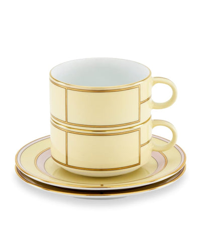 Harrods GINORI 1735 Porzellan Colonna Diva Giallo Teetasse und Untertasse Set aus 2 – Jetzt bei McGrocer online kaufen
