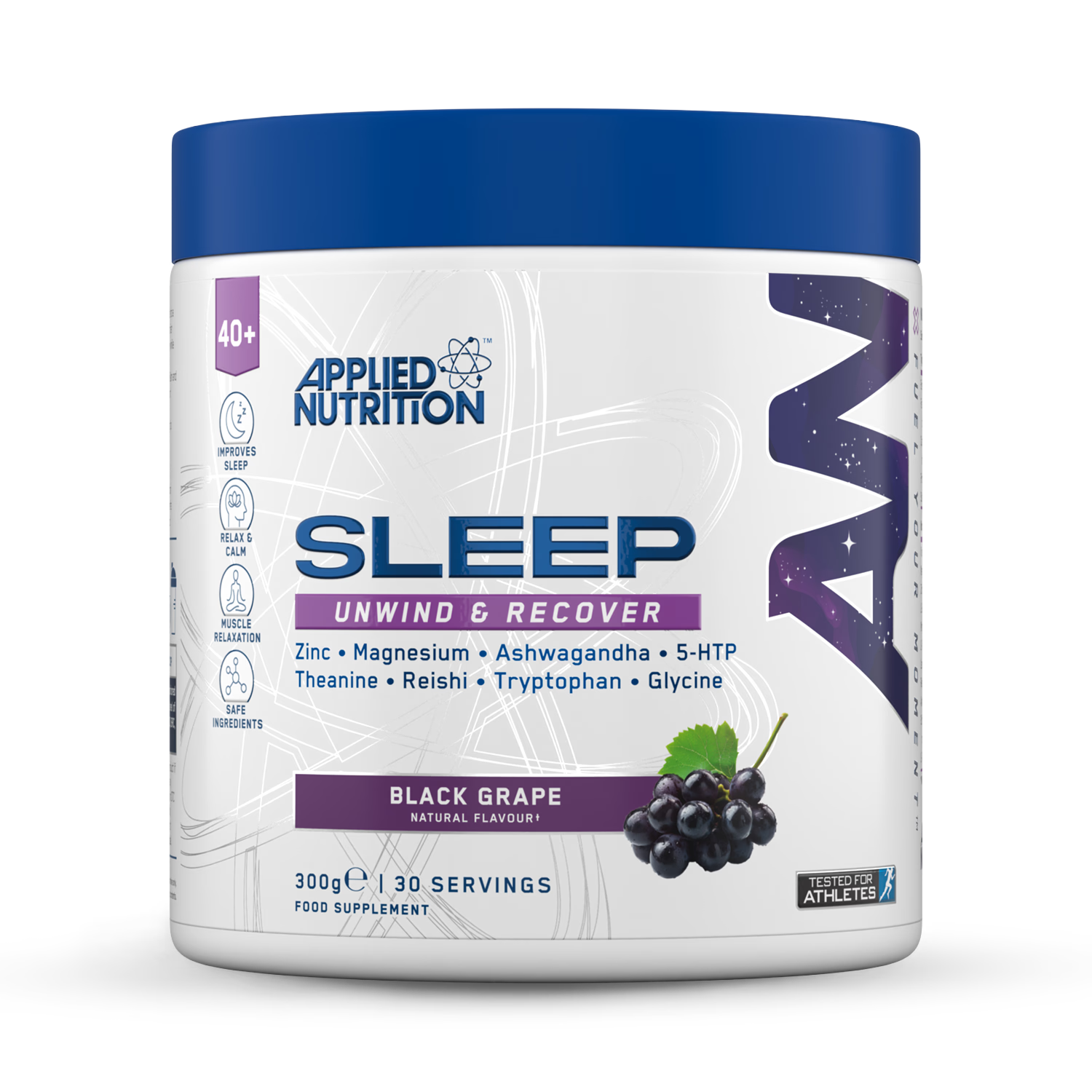 Applied Nutrition Sleep Support black grape 300g (British brand)