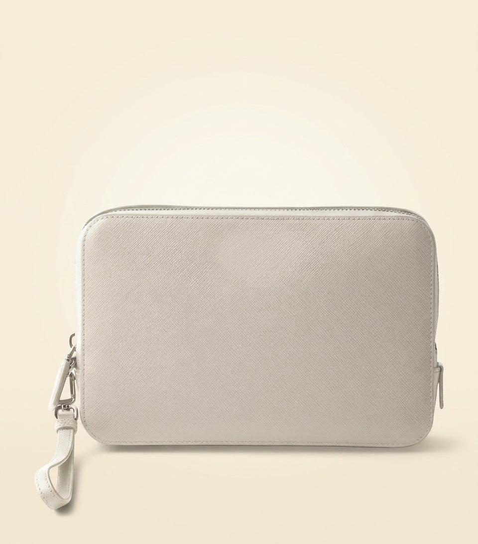 Prada Saffiano leather pouch H15cm x W23.5cm UK version