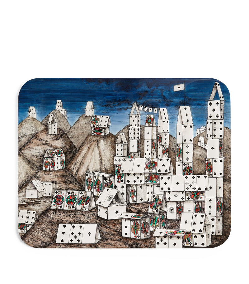 Fornasetti Città di Carte decorative tray 48cm x 60cm - British product