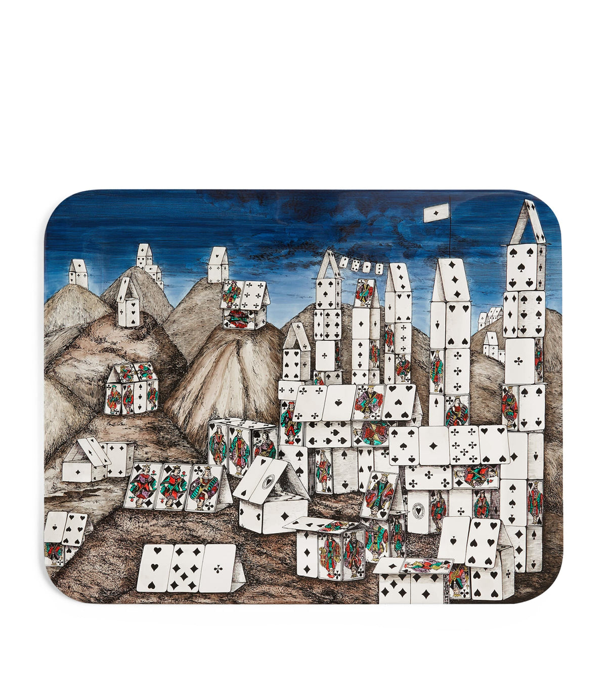 Fornasetti Città di Carte decorative tray 48cm x 60cm - British product