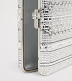 Judith Leiber Crystal Lattice Slim Slide clutch bag, UK version