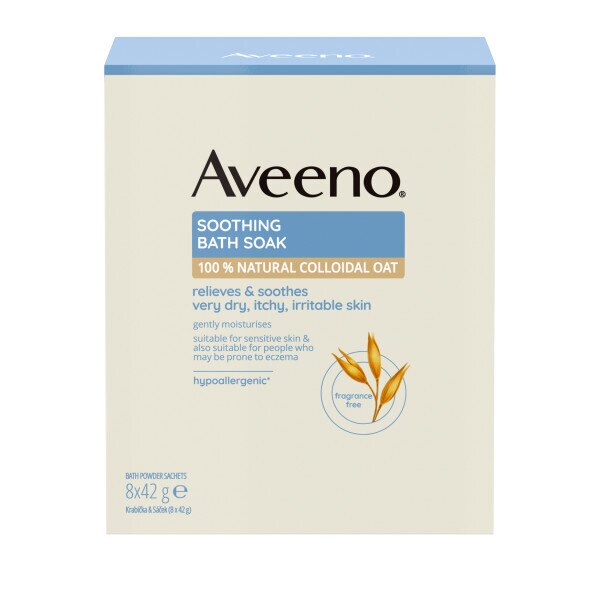 Aveeno® Soothing Bath Soak 8x42g sachets GOODS Superdrug   