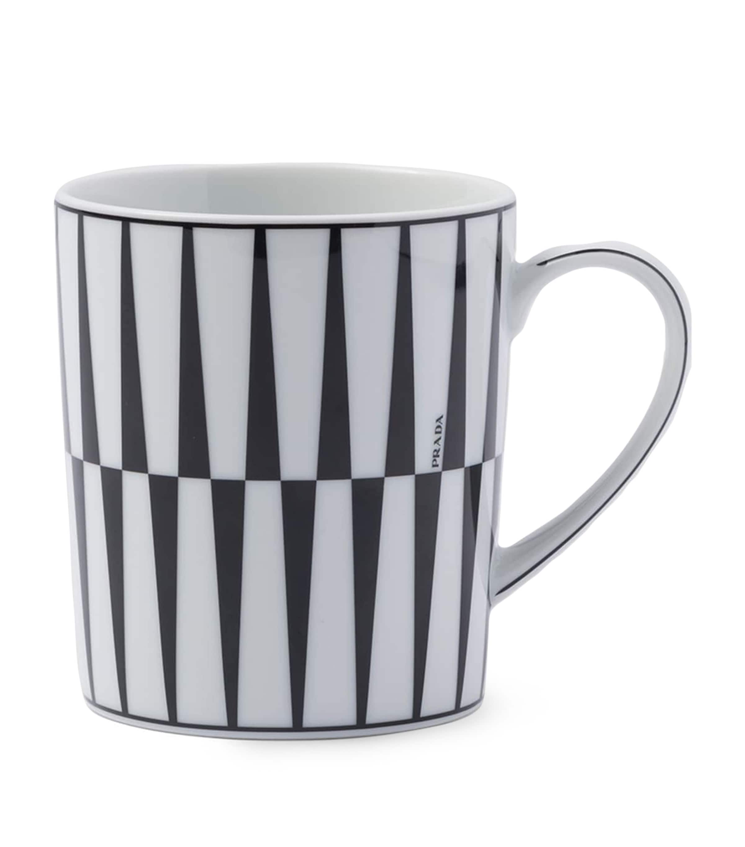 Prada porcelain stripes mug, imported from the UK
