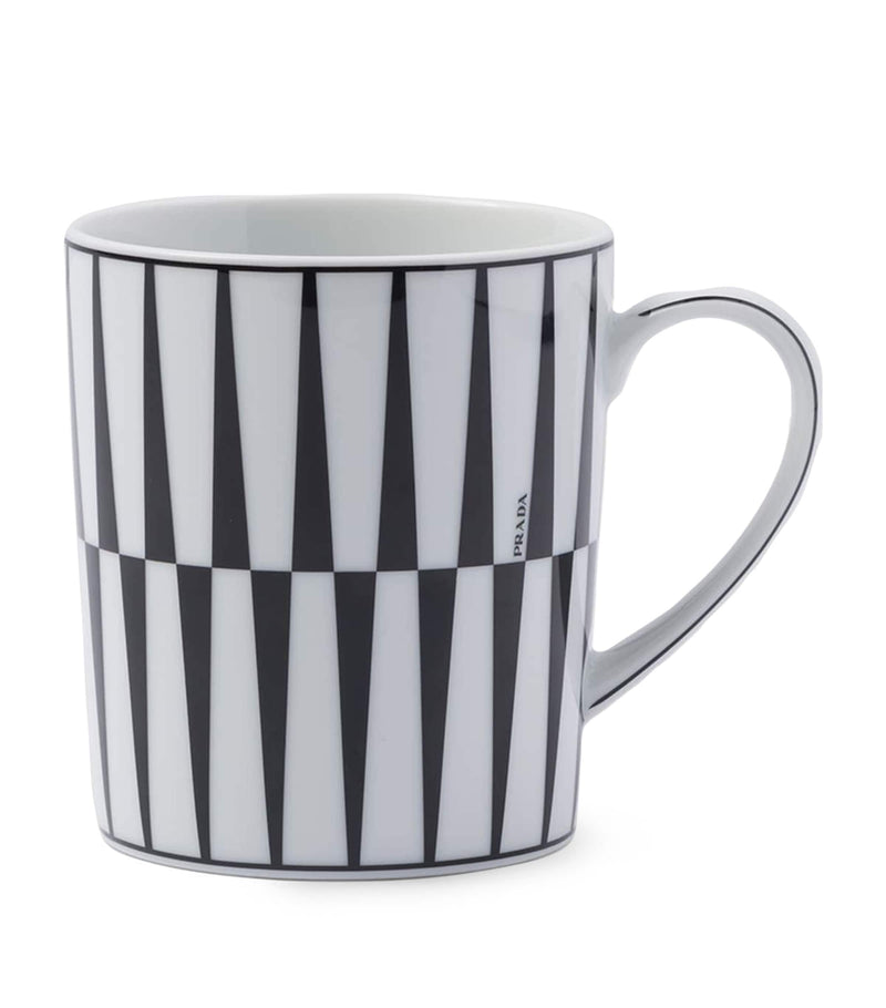 Prada porcelain stripes mug, imported from the UK