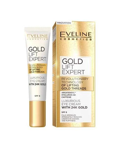 Superdrug Eveline Gold Lift Expert 24K Gold Eye Cream- Buy online at McGrocer