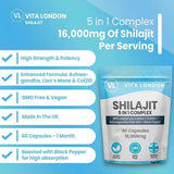 Vita London Shilajit 5 in 1 complex 60 capsules - British product