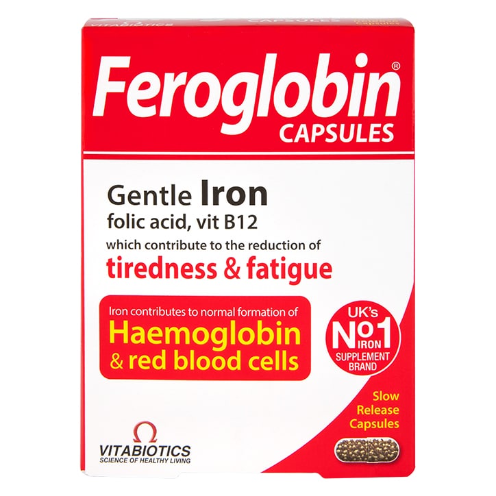 Vitabiotics Feroglobin B12 30 Capsules Iron Tablets & Capsules Holland&Barrett   