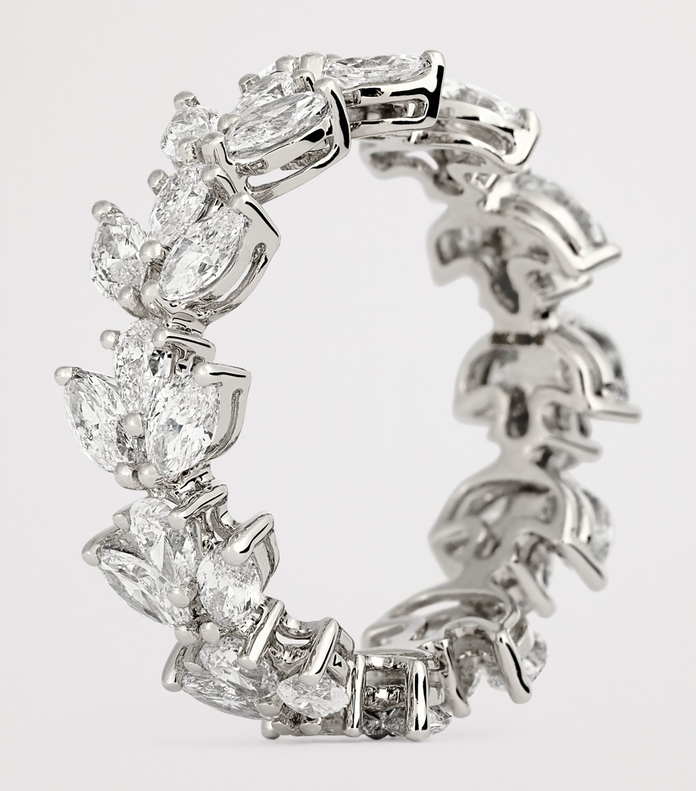 Anita Ko white gold diamond lotus ring, imported from the UK