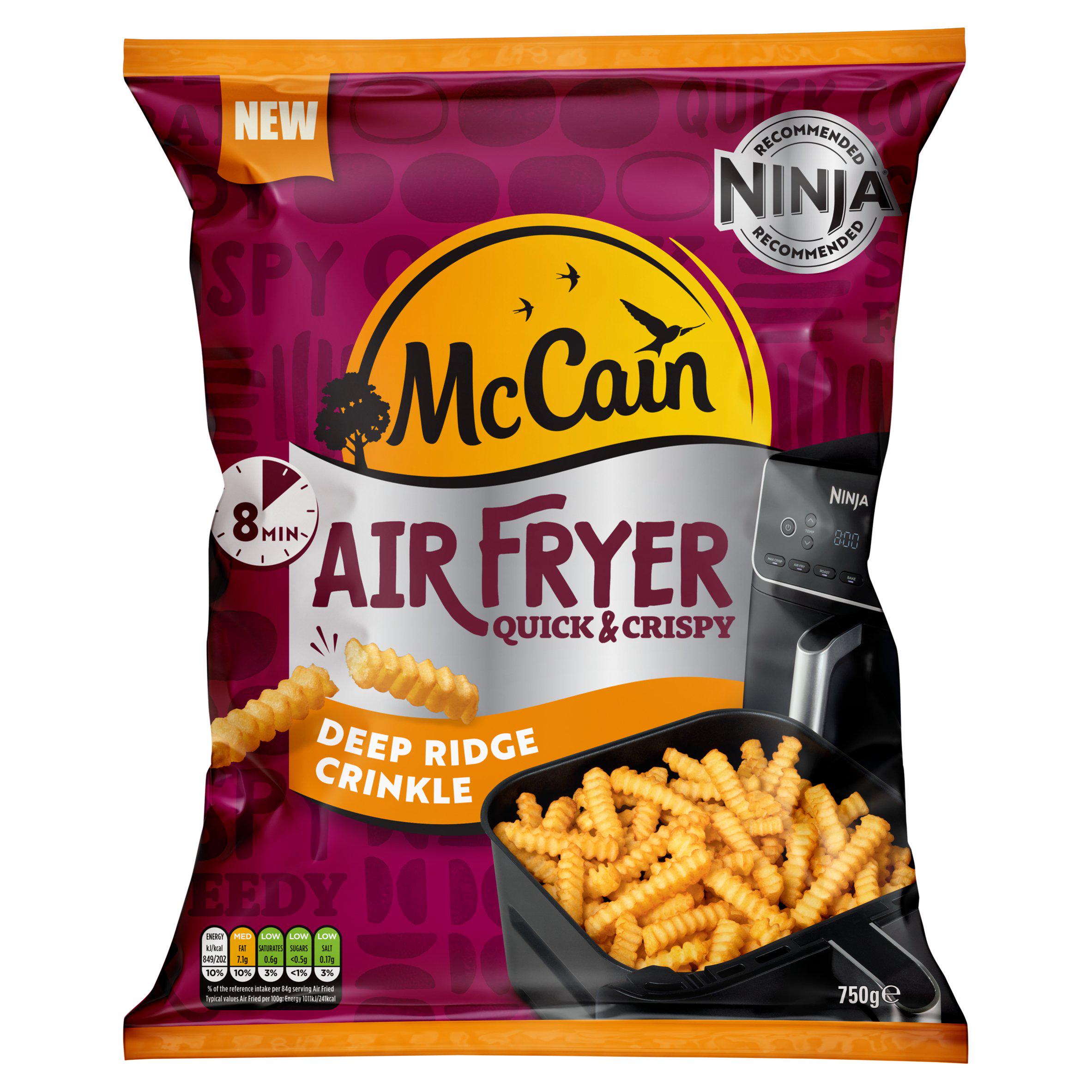 McCain Air Fryer Deep Ridge Crinkle 750g GOODS Sainsburys   