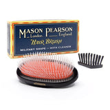 Mason Pearson military hairbrush black stiff nylon - British product