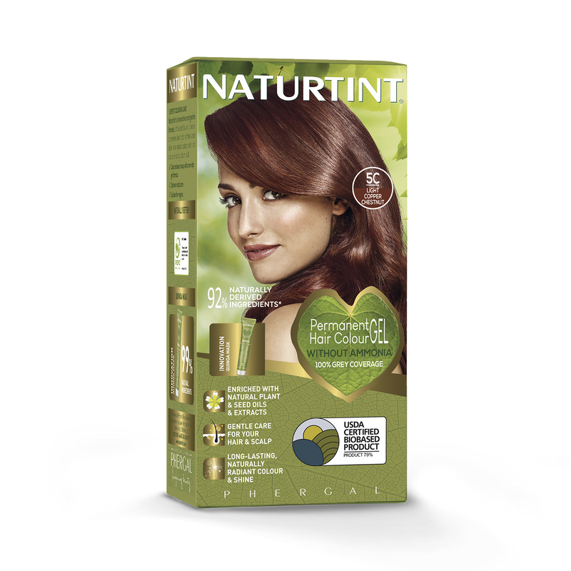 Naturtint permanent hair colour 5C Light Copper Chestnut - British product