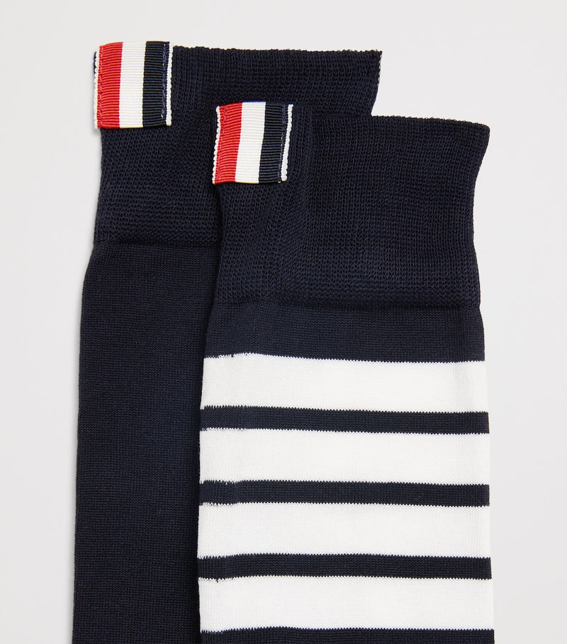 Thom Browne 4-Bar mid-calf socks, imported from the UK