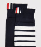 Thom Browne 4-Bar mid-calf socks, imported from the UK