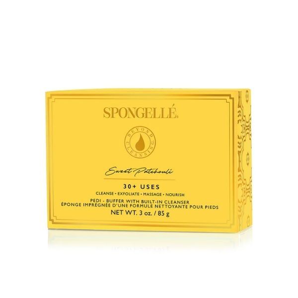 Spongellé Pedi Buffer Sweet Patchouli, imported from the UK