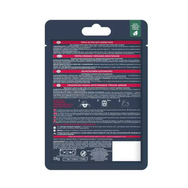 L'Oréal Paris Revitalift Laser Tissue Mask 28g, UK version